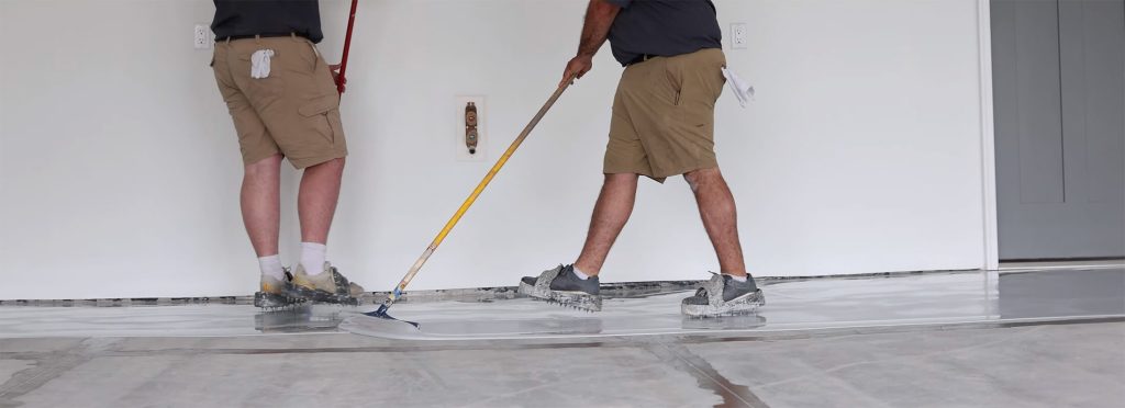 Polyaspartic flake & epoxy flooring solutions by Roder Epoxy in Washington, IA.